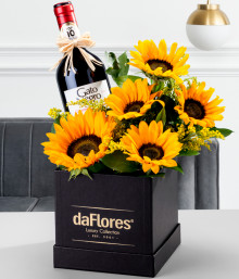 Caja Girasoles y Vino