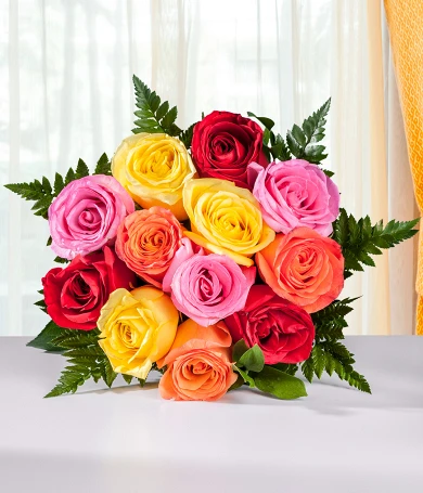 Dodici rose assortite