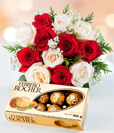 Ferrero Rocher with your roses!