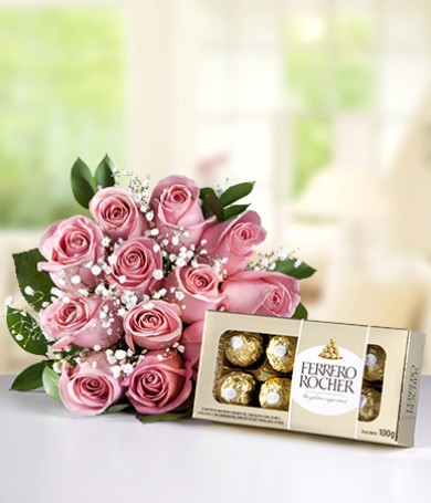 Roses & chocolats pour maman