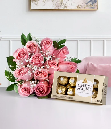 Rose & cioccolatini per la mamma