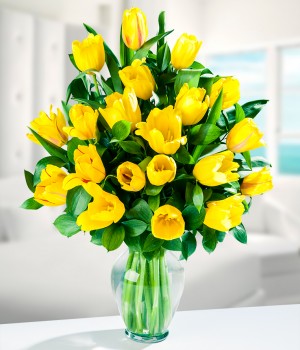Golden Tulips Arrangement
