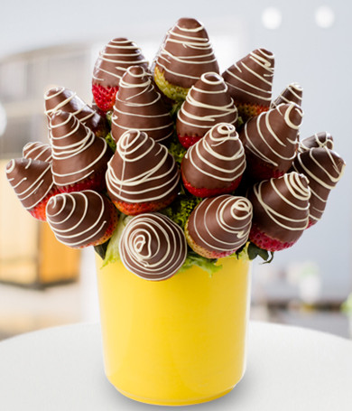 Dipped Strawberries in Vase