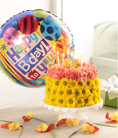 Pastel de Cumpleaños Floral