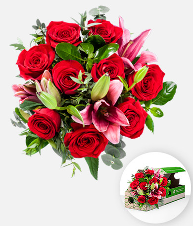 Bouquet Rosas y Lirios