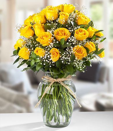 Three Dozen Yellow Roses