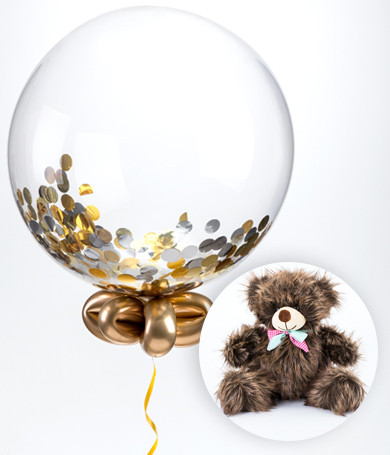 Personalized Balloon and Bear