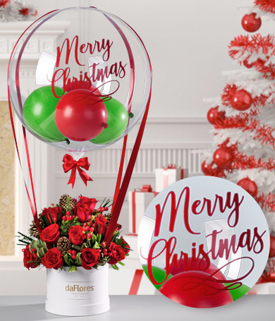 Hot Air Balloon Christmas Arrangement