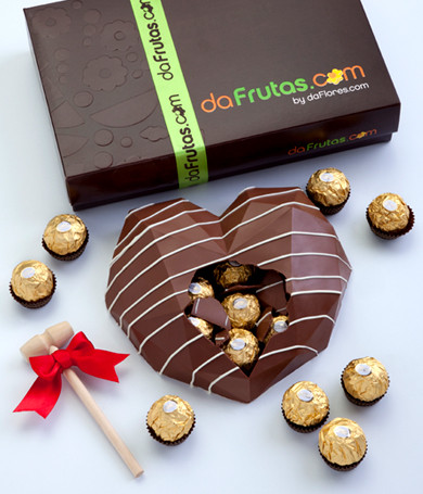 Corazón de Chocolate Rompible