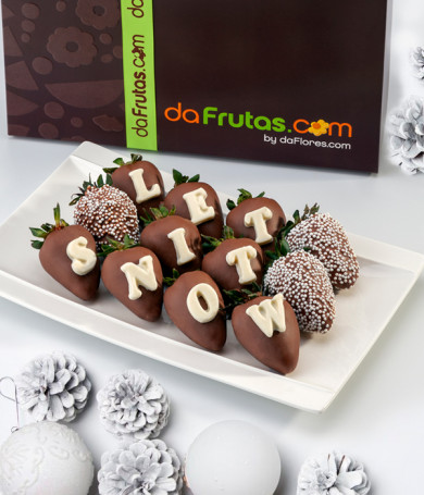 Let It Snow Chocolate Covered Strawberries