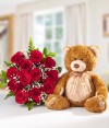 Docena de Rosas y Oso